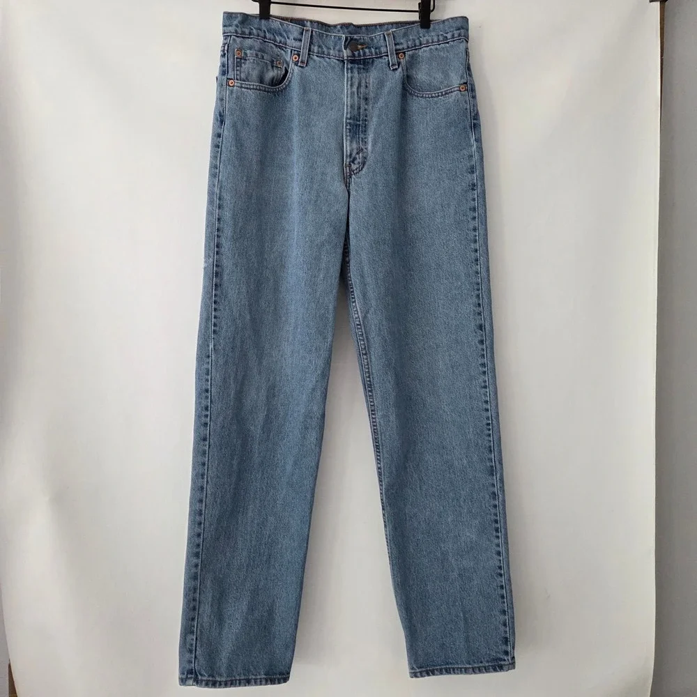 Levi's 550 Relaxed Fit Light Wash Vintage 90s Made in USA Jeans Mens 36x34